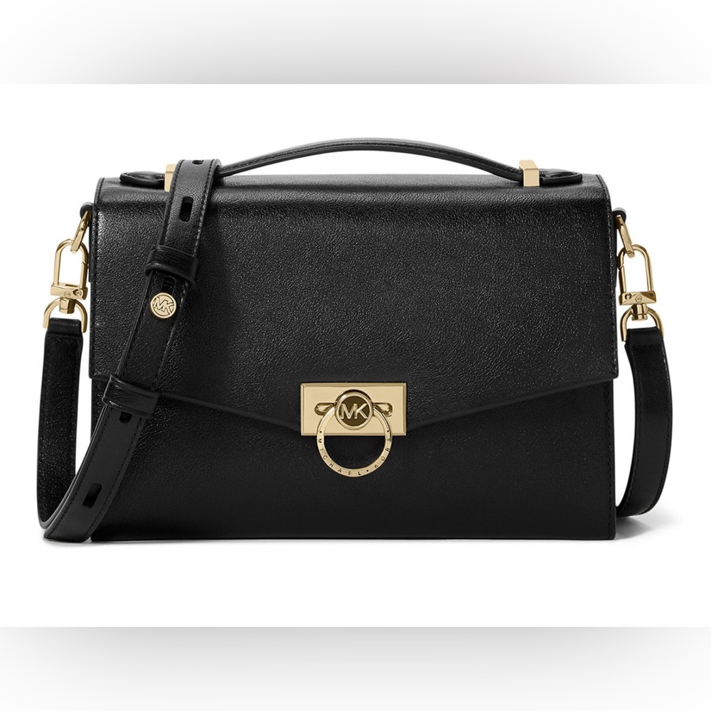 Michael Kors Hendrix Medium Leather Messenger Bag